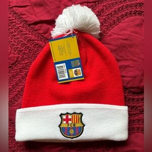OFFICIAL FC BARCELONA , BEANIE , 100% ACRYLC